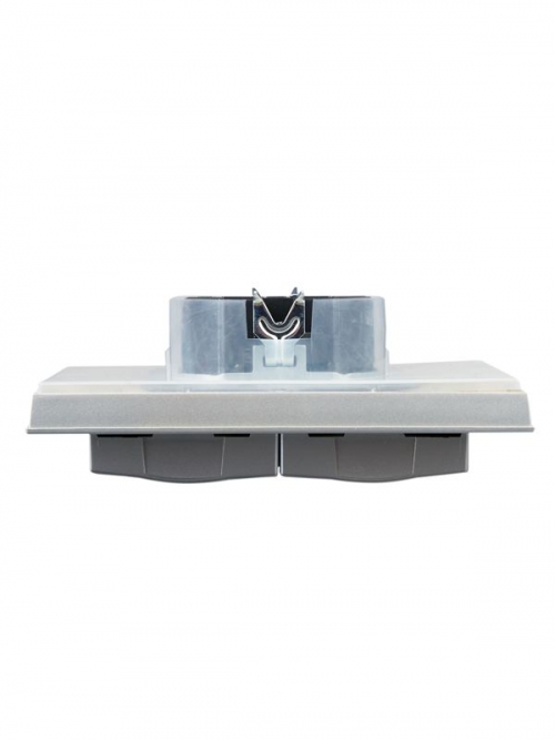 Розетка 2-м СП BRITE РСбш12-3-44-БрА 16А в сборе IP44 с крышкой алюм. IEK BR-R26-16-44-K47-F BR-R26-16-44-K47-F