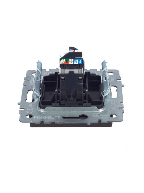 Розетка компьютерная СП RJ45 кат.5E BRITE РК10-БрТБ бронза IEK BR-K10-1-K45 BR-K10-1-K45
