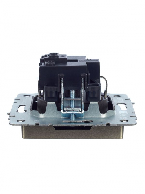 Розетка BRITE РС11-1-0-БрШ 16А с заземл. без защ. шторки шампань IEK BR-R11-16-K37 BR-R11-16-K37