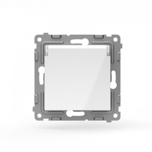 Розетка 1-м СП Pixel IP44 с заземл. с крышкой механизм бел. TOKOV ELECTRIC TKE-PX-R1ZSW1-C01-IP44 TKE-PX-R1ZSW1-C01-IP44