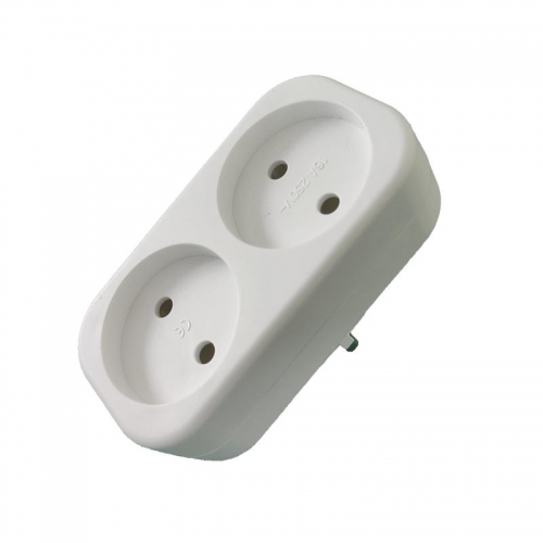 Разветвитель 2-м без заземл. 16А 250В IP20 полипропилен бел. TOKOV ELECTRIC TKL-S2-C01 TKL-S2-C01