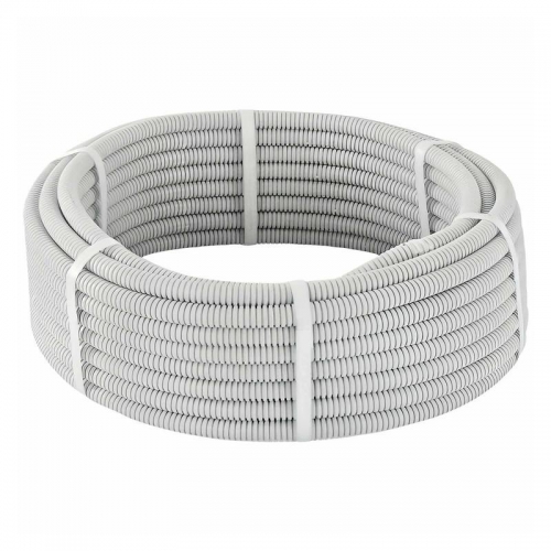 Труба гофрированная ПВХ d20мм с протяжкой сер. (уп.75м) TOKOV ELECTRIC TKE-TG/P-20-C06/75 TKE-TG/P-20-C06/75