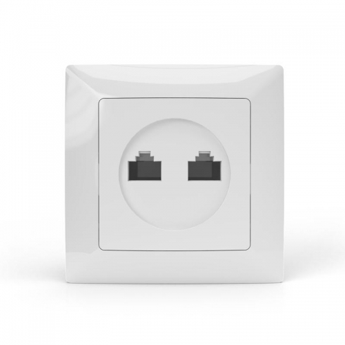 Розетка компьютерная 2-м СП AVA в сборе бел. TOKOV ELECTRIC TKL-AV-RC2-C01 TKL-AV-RC2-C01