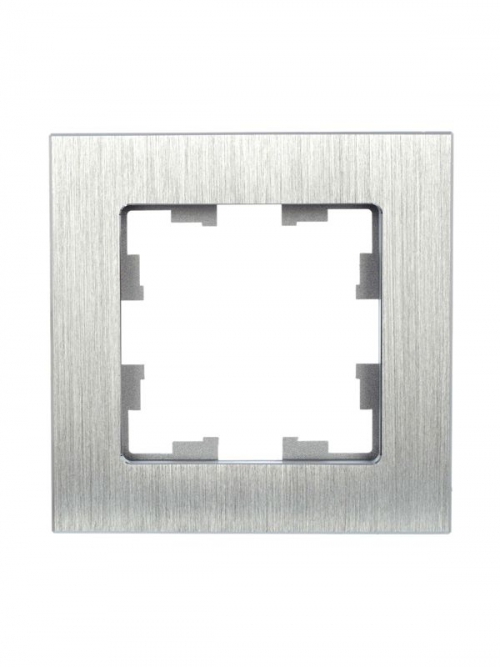 Рамка 1-м BRITE РУ-1-1-БрА металл алюм. IEK BR-M12-M-K47 BR-M12-M-K47