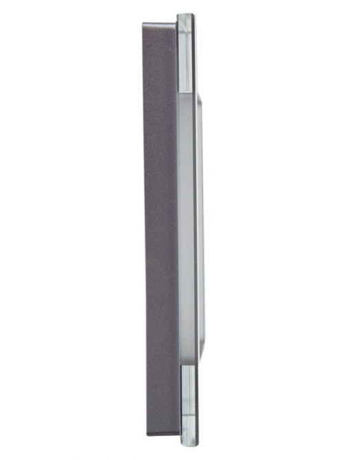 Рамка 1-м BRITE РУ-1-2-БрСе стекло сер. IEK BR-M12-G-K03 BR-M12-G-K03