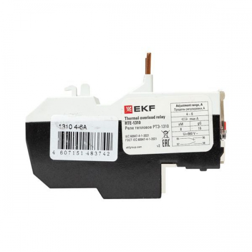 Реле тепл. РТЭ 1310 4-6А EKF rel-1310-4-6 rel-1310-4-6