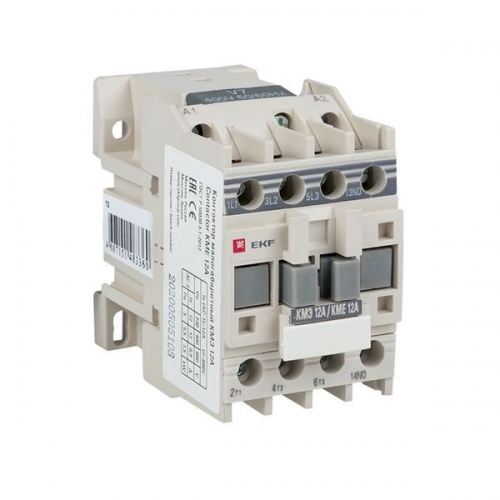 Контактор КМЭ 12А кат. 220В AC 1НО EKF ctr-s-12-220 ctr-s-12-220