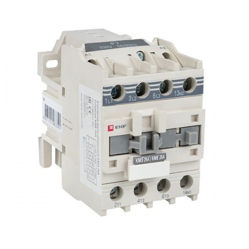 Контактор КМЭ 25А кат. 220В AC 1НО EKF ctr-s-25-220 ctr-s-25-220