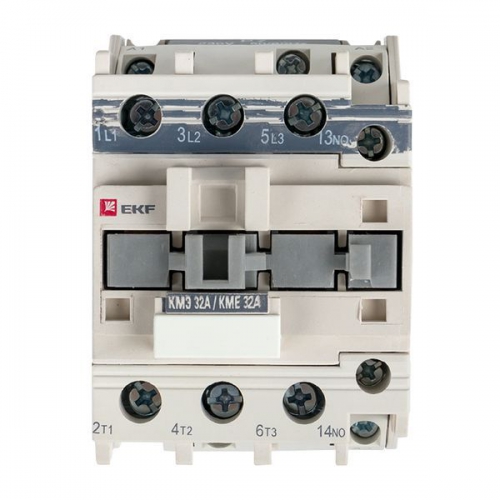 Контактор КМЭ 32А кат. 220В AC 1НО EKF ctr-s-32-220 ctr-s-32-220
