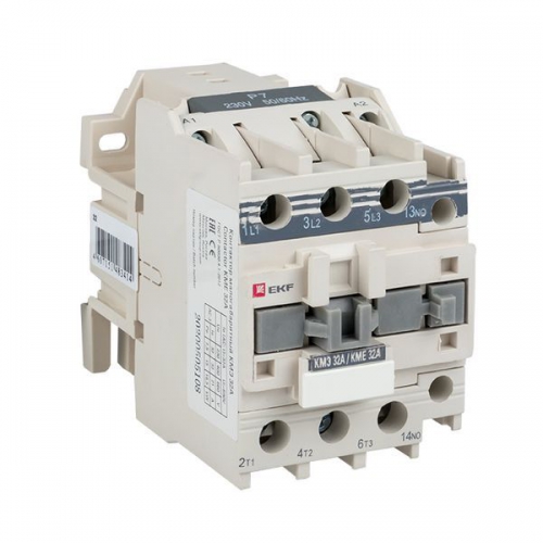 Контактор КМЭ 32А кат. 220В AC 1НО EKF ctr-s-32-220 ctr-s-32-220