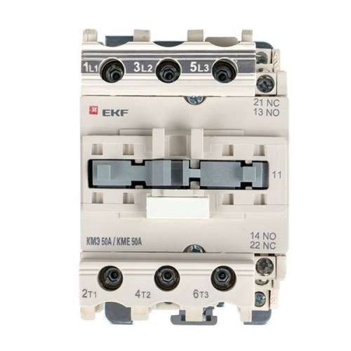 Контактор КМЭ 50А кат. 220В AC 1НО+1НЗ EKF ctr-s-50-220 ctr-s-50-220