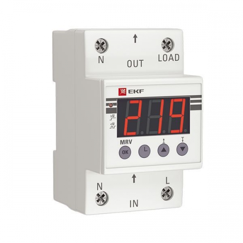 Реле напряжения с дисплеем MRV 63А PROxima EKF MRV-63A MRV-63A