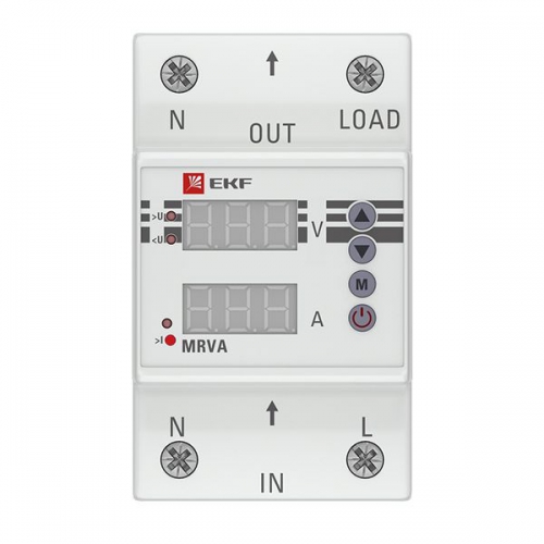 Реле напряжения и тока с дисплеем MRVA 63А PROxima EKF MRVA-63A MRVA-63A