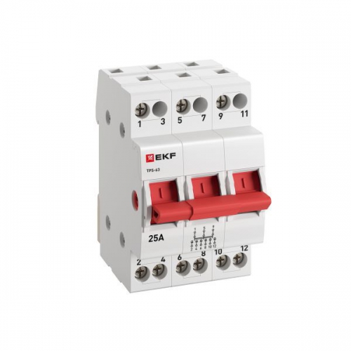 Переключатель трехпозиционный ТПС-63 3P 25А PROxima EKF TPS325 TPS325
