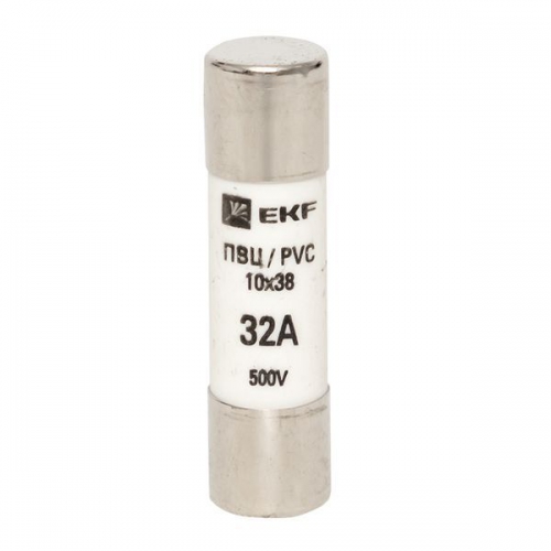 Вставка плавкая цилиндрическая ПВЦ 10х38 32А EKF pvc-10x38-32 pvc-10x38-32