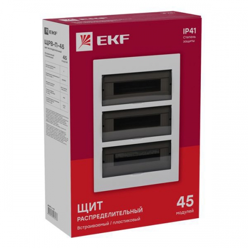 Щит распред. ЩРВ-П-45 IP40 EKF pb40-v-45 pb40-v-45