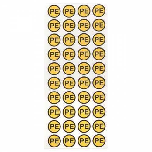 Наклейка PE d20мм EKF an-2-08 an-2-08
