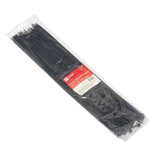 Хомут кабельный 4.8х450 нейл. черн. (уп.100шт) EKF plc-cb-4.8x450 plc-cb-4.8x450