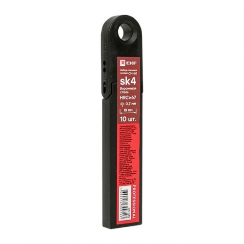 Набор сменных лезвий 18мм СМ-60 (10шт вороненные SK4 13 сегментов) Professional EKF cm-s60 cm-s60