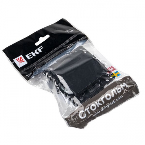 Выключатель 1-кл. Стокгольм 10А механизм черн. PROxima EKF EZV10-021-10 EZV10-021-10