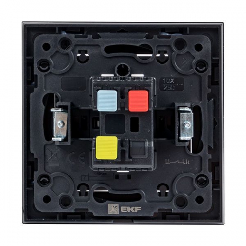 Переключатель проходной 1-кл. Стокгольм 10А механизм черн. PROxima EKF EZV10-025-10 EZV10-025-10