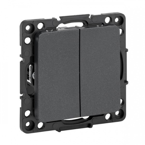 Выключатель 2-кл. Стокгольм 10А механизм черн. PROxima EKF EZV10-023-10 EZV10-023-10