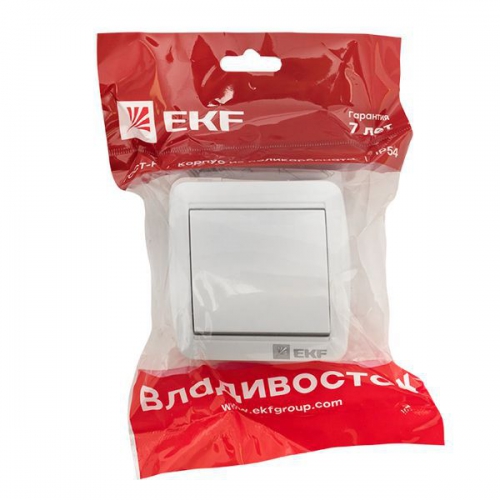 Выключатель ОП Владивосток 10А IP54 бел. PROxima EKF EQR16-021-30-54 EQR16-021-30-54