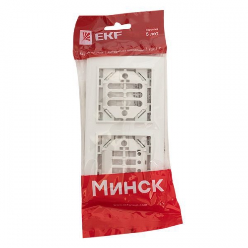 Рамка 2-м Минск горизонтальная бел. Basic EKF ERM-G-302-10 ERM-G-302-10