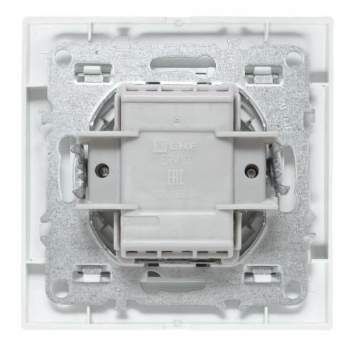 Выключатель 2-кл. СП Минск 10А IP20 бел. Basic EKF ERV10-023-10 ERV10-023-10