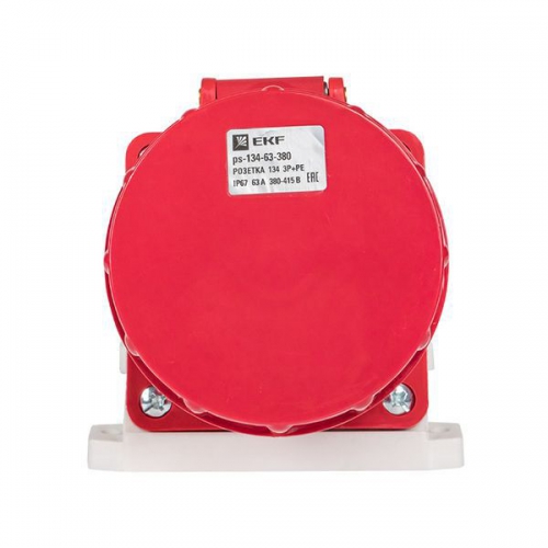 Розетка наружн. уст. 63А 380В 3P+РЕ IP67 (134) EKF ps-134-63-380 ps-134-63-380