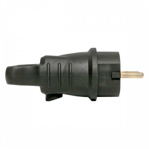Вилка угловая 16А 2P+PE 230В IP44 с кольцом каучук Basic EKF RPS-017-16-230-44 RPS-017-16-230-44