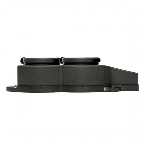 Розетка 2-м 16А IP44 2P+PE 230В с защ. крышками каучук Basic EKF RPS-018-16-230-44 RPS-018-16-230-44