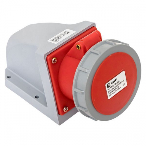 Розетка стационарная наружная 1152 3Р+РЕ+N 16А 380В IP67 PROxima EKF ps-1152-16-380 ps-1152-16-380