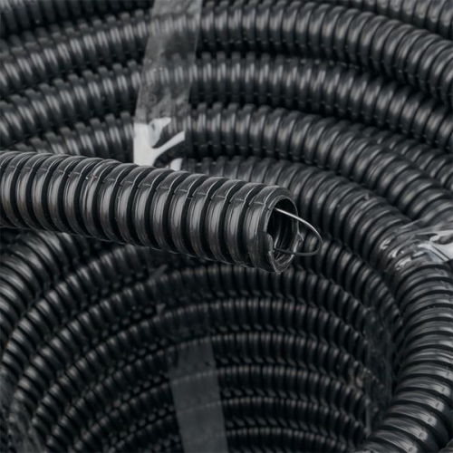 Труба гофрированная FRHF d20мм с протяжкой черн. (уп.100м) Plast PROxima EKF FRHF-20 FRHF-20