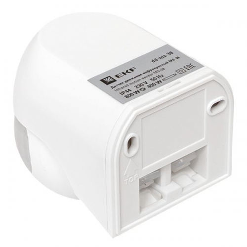 Датчик движения (ИК) MS-38 настен. 800Вт 180гр. до 12м IP44 PROxima EKF dd-ms-38 dd-ms-38