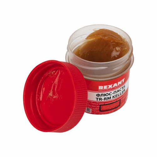 Флюс для пайки паста TR-RM KELLER 20 мл банка Rexant 09-3690 09-3690