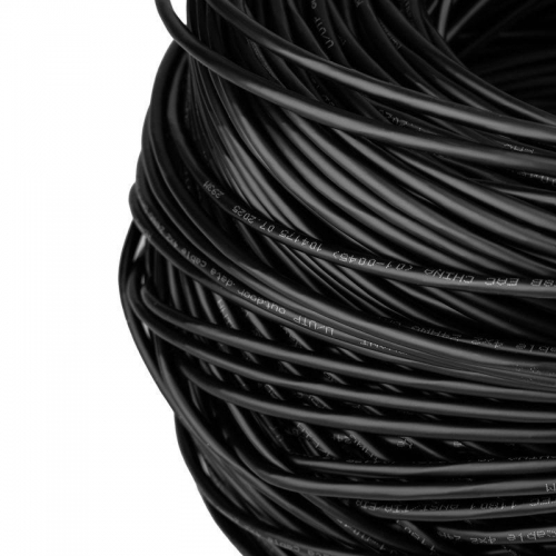Кабель витая пара U/UTP кат.5e 4х2х24AWG solid CU PE OUTDOOR черн. 305м (м) Rexant 01-0045 01-0045