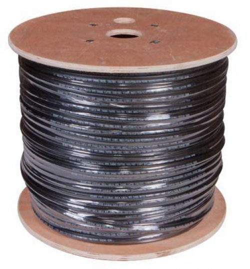 Кабель витая пара F/UTP кат.5e 4х2х24AWG solid CU PE OUTDOOR трос черн. 305м (м) Rexant 01-0144 01-0144