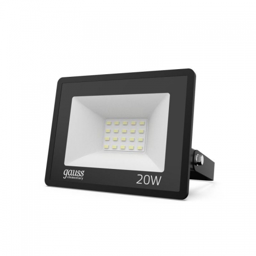 Прожектор LED 20Вт IP65 6500К черн. GAUSS 613100320 613100320