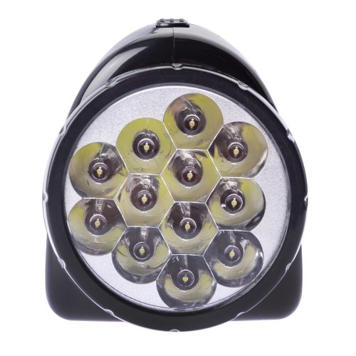Фонарь-прожектор аккумуляторный TSP12 12 + 18LED аккум. 4В 1.8А.ч ЗУ 220В (картон. упак.) Трофи C0045551 C0045551