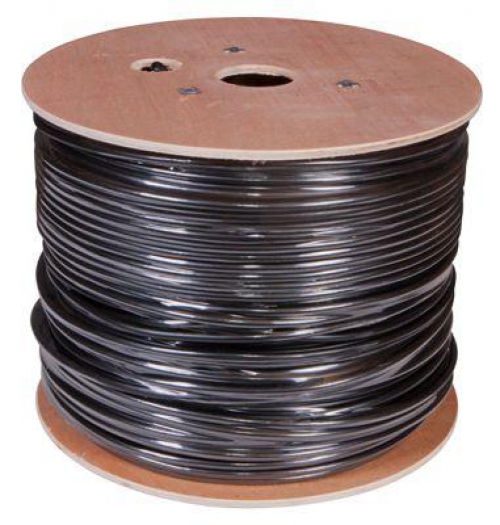 Кабель витая пара F/UTP кат.5e 4х2х24AWG solid PE OUTDOOR черн. (м) Rexant 01-0146 01-0146