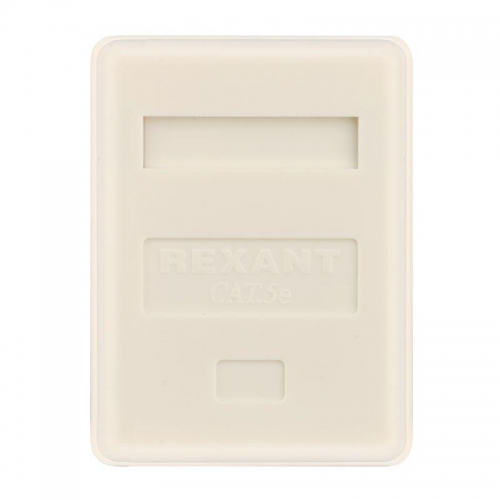 Розетка компьютерная 1-м ОП RJ45 кат.5E UTP неэкранир. бел. Rexant 03-0121 03-0121