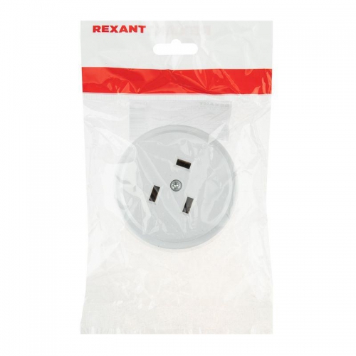 Розетка РШ для электрической плиты 32А 250В 2Р+РЕ (ОУ) бел. Rexant 11-8984 2587685