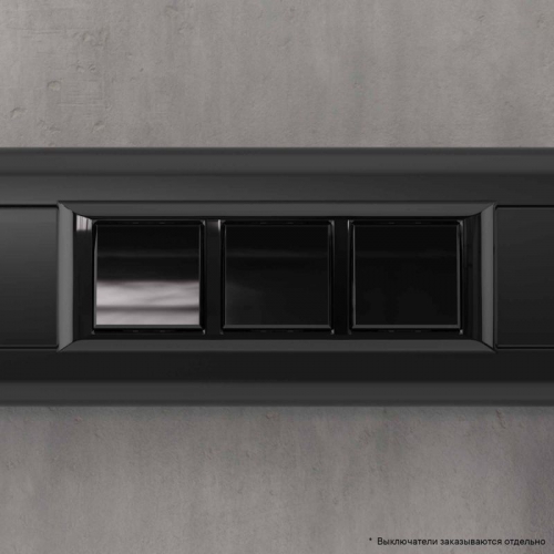 Рамка-суппорт 6мод. Avanti для In-liner Front черн. DKC 4402916 4402916