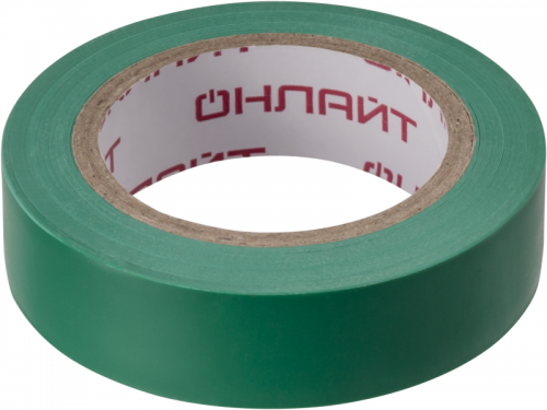 Изолента ПВХ 61 880 OIT-B15-10/G зел. ОНЛАЙТ 61880 61880