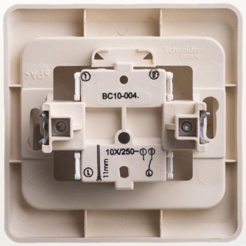 Переключатель проходной 1-кл. СП Этюд 10А IP20 крем. SE BC10-004K BC10-004K