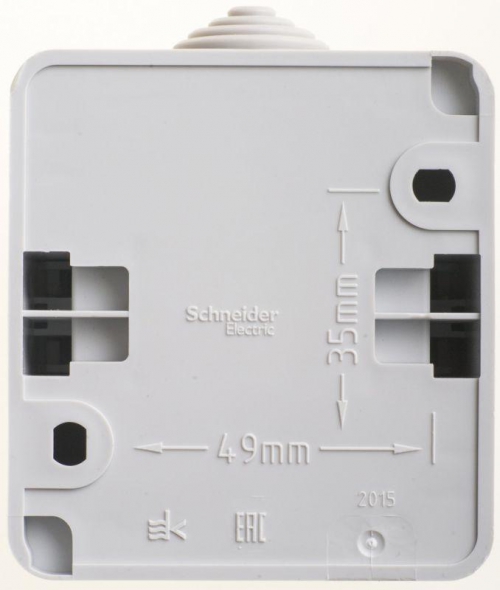 Выключатель 2-кл. ОП Этюд 10А IP44 10AX сер. SE BA10-042C BA10-042C