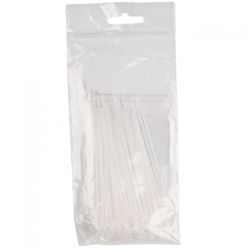 Хомут кабельный PCT 2.5х080-100WH 2.5х80 PA6.6 бел.(уп.100шт) JazzWay 5053670 5053670