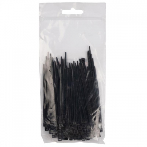 Хомут кабельный PCT 3.6х100-100BL 3.6х100 PA6.6 черн.(уп.100шт) JazzWay 5054424 5054424