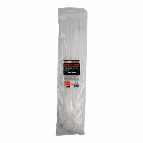 Хомут кабельный PCT 4.8х400-100WH 4.8х400 PA6.6 бел.(уп.100шт) JazzWay 5054097 5054097